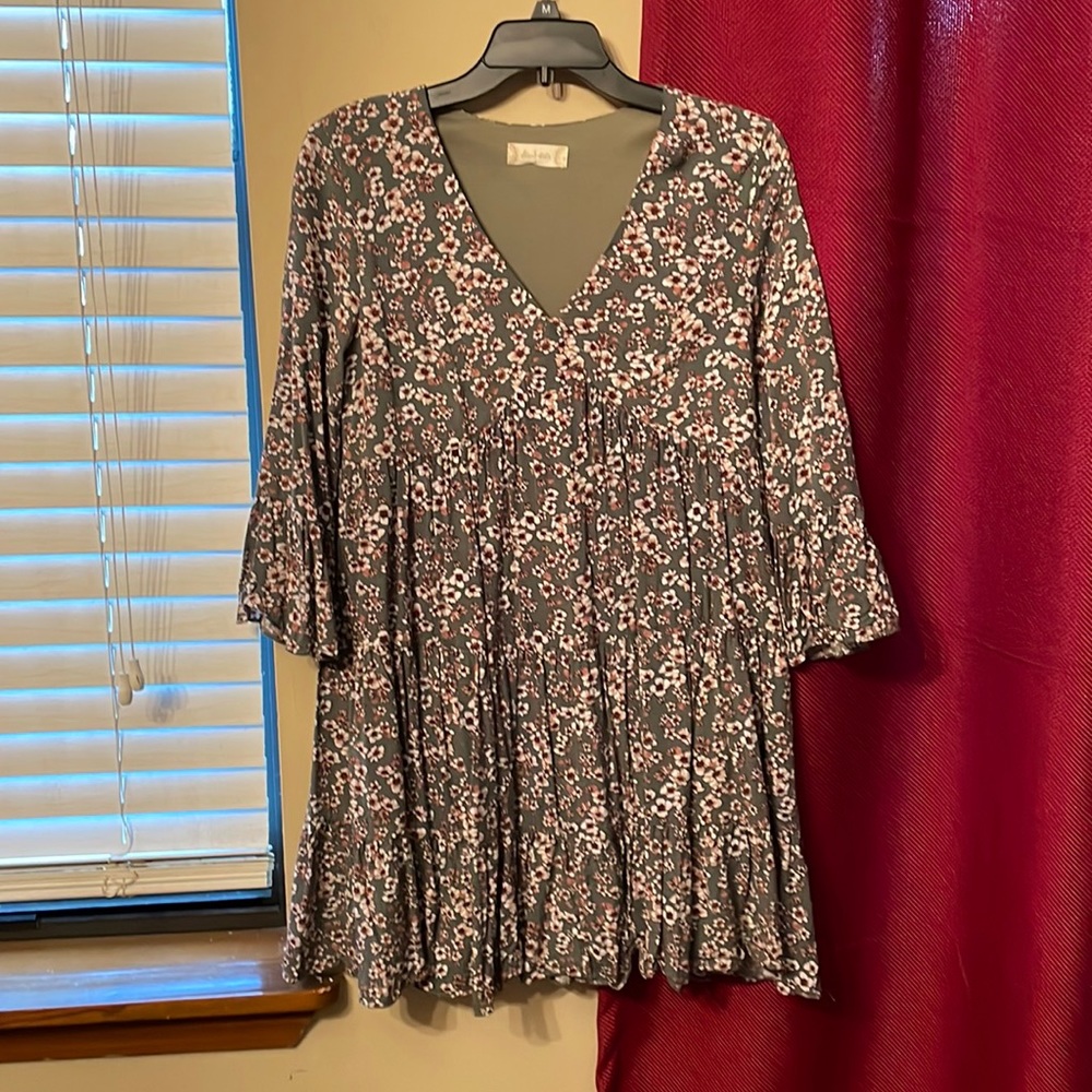 Green Floral altar’d state Dress
